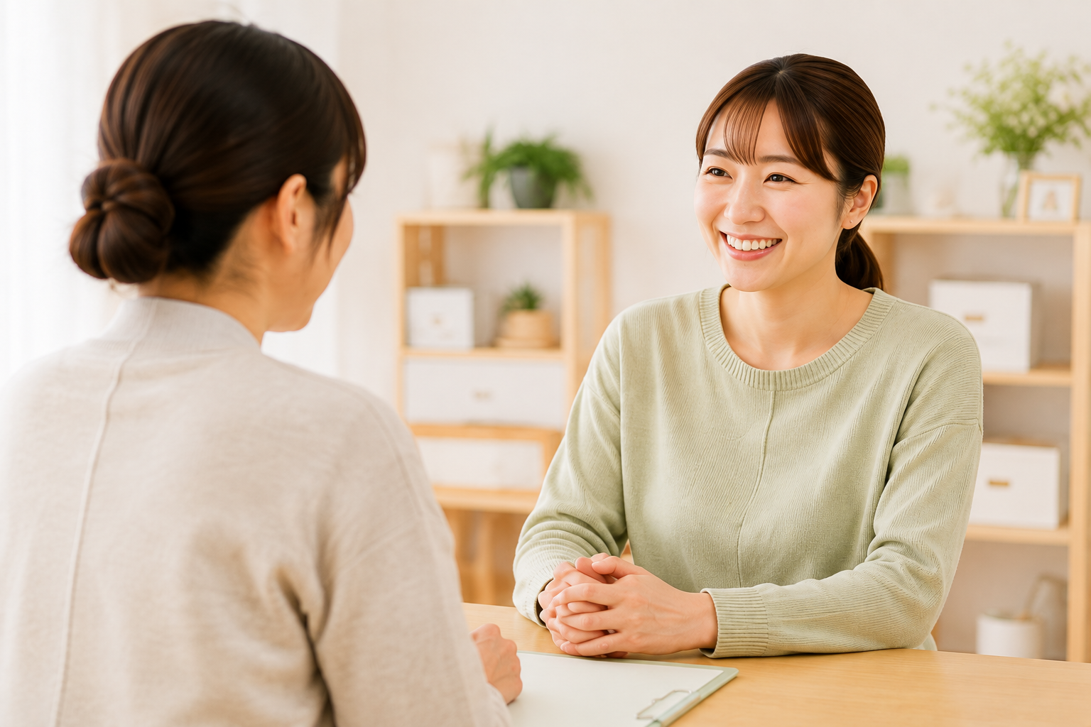相談やコミュニケーションの様子